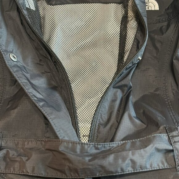 THE NORTH FACE WOMENS BLACK DIONE HYVENT RAIN JACKET TRENCH COAT BLACK SZ S/P - Picture 7 of 9
